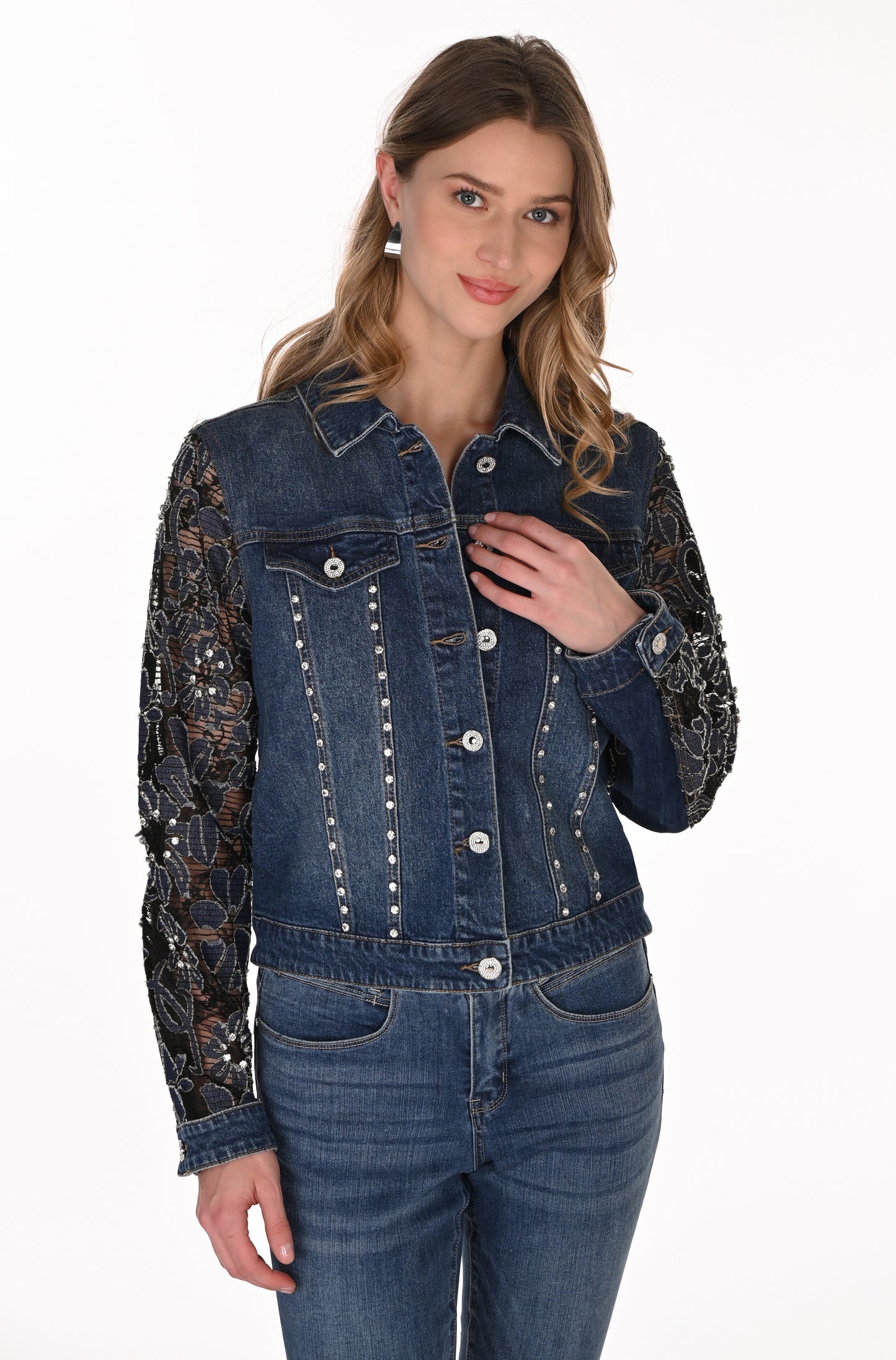 Frank Lyman Denim Jacket 263706 Blue