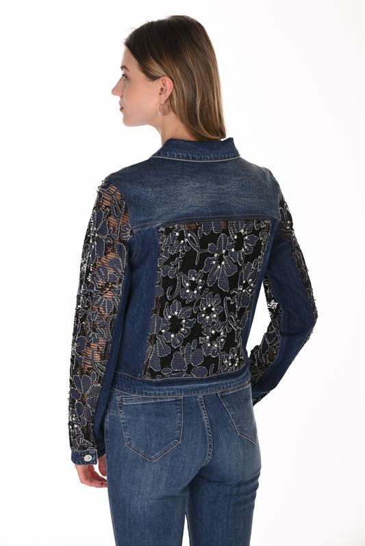 Frank Lyman Denim Jacket 263706 Blue