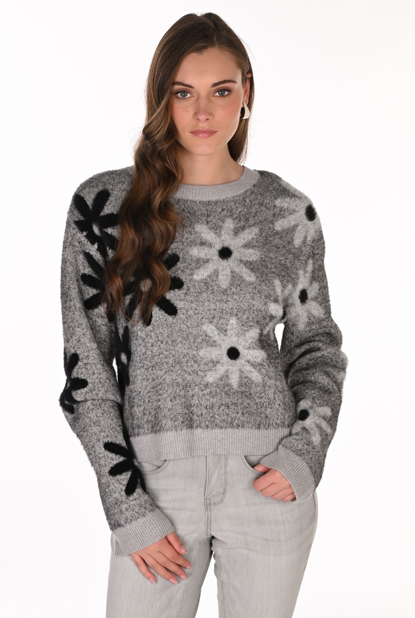 Frank Lyman Sweater 263713 Grey/Black