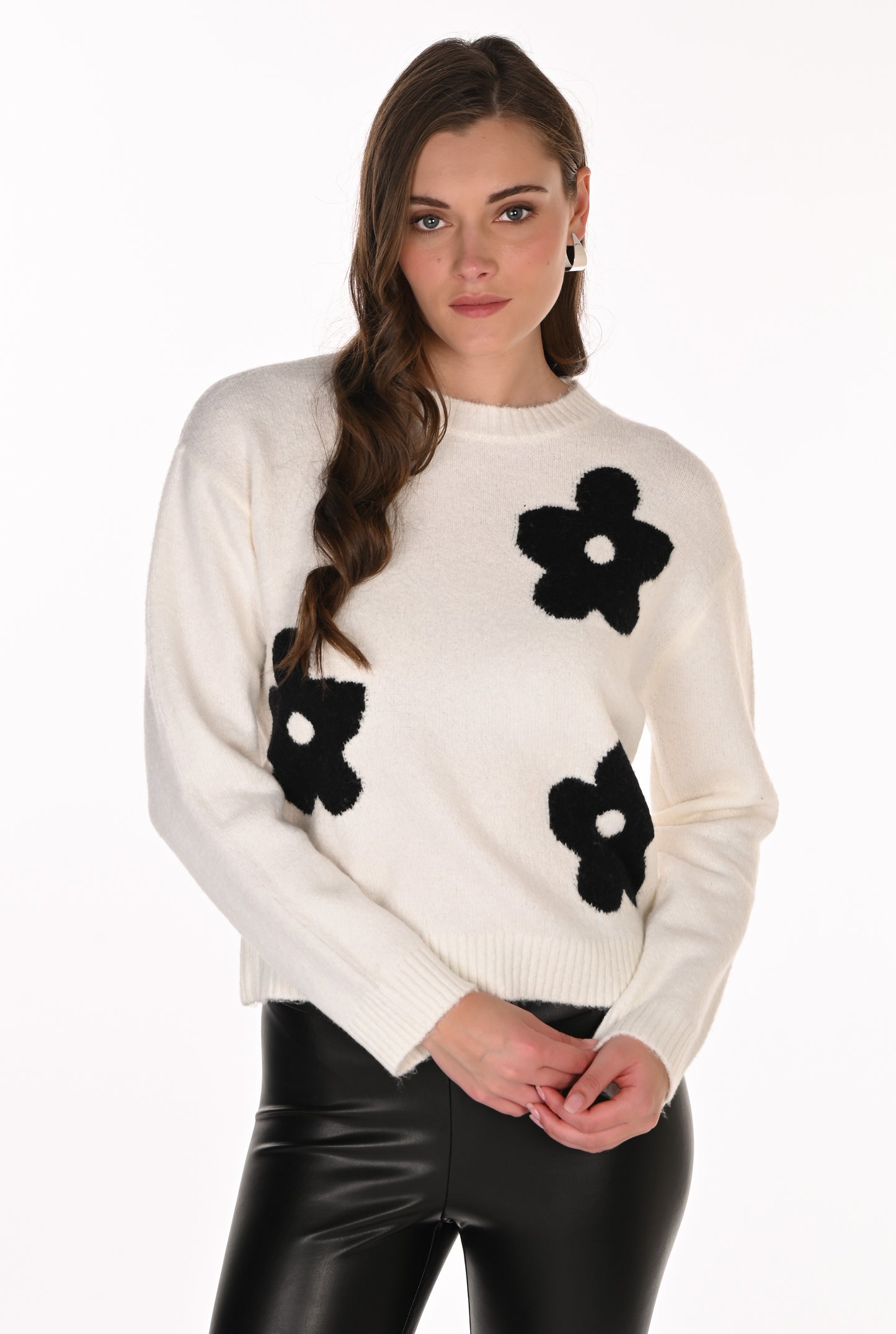 Frank Lyman Sweater 263714 Cream/Black