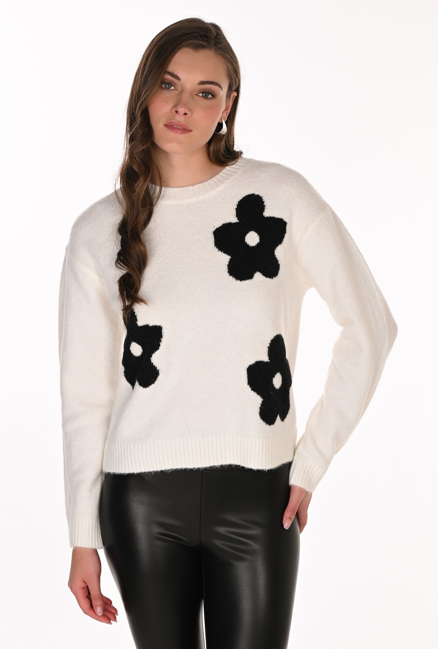 Frank Lyman Sweater 263714 Cream/Black