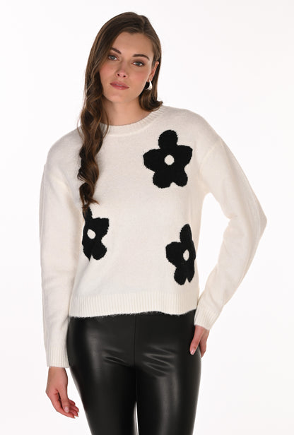 Frank Lyman Sweater 263714 Cream/Black