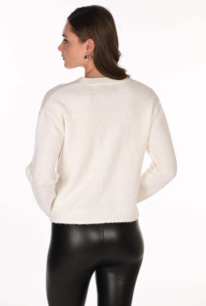 Frank Lyman Sweater 263714 Cream/Black