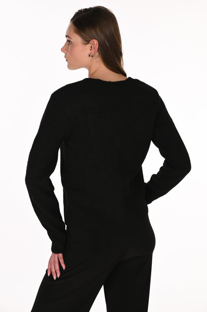 Frank Lyman Cardigan 263728 Black/Ivory