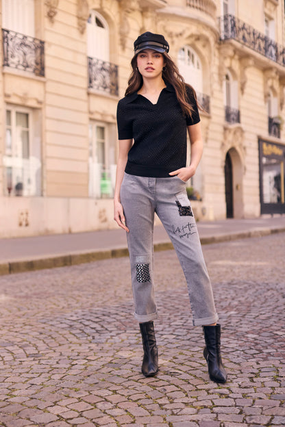 Frank Lyman Denim Pant 264819 Grey