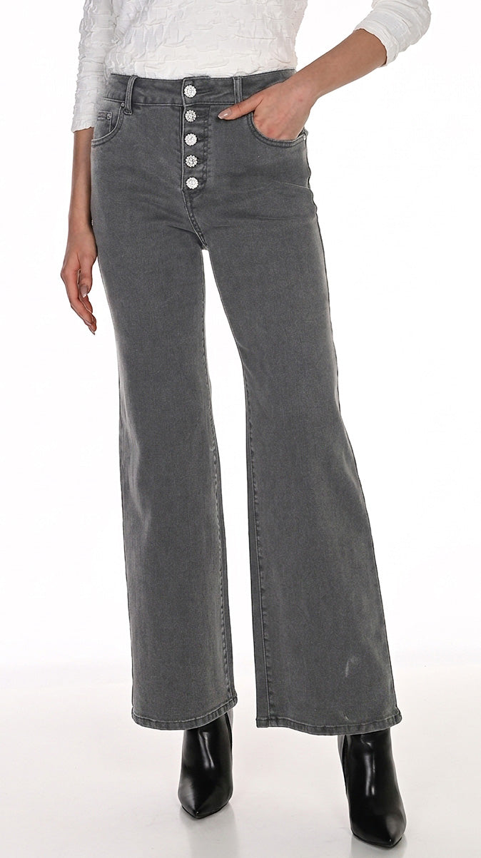 Frank Lyman Women’s High-Rise Wide-Leg Jeans 263752