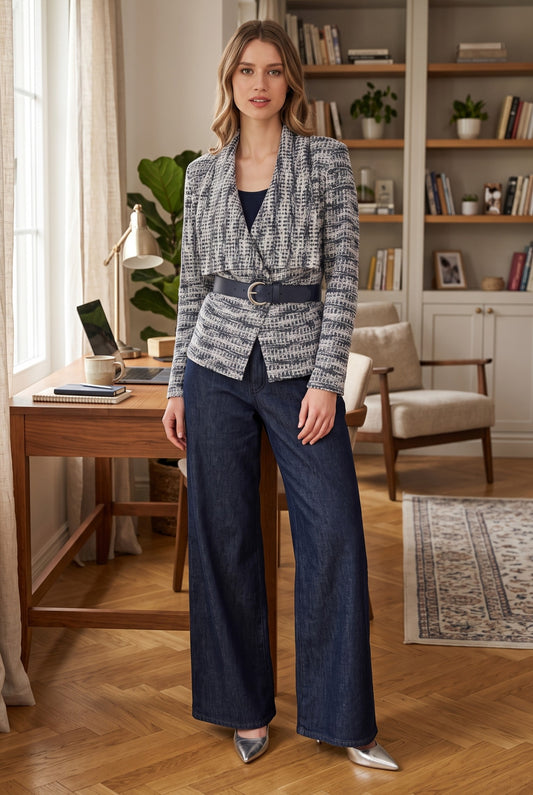 Frank Lyman Denim Pant 263769 Dark Blue