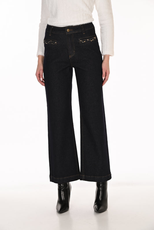 Frank Lyman Denim Pant 263768 Dark Blue