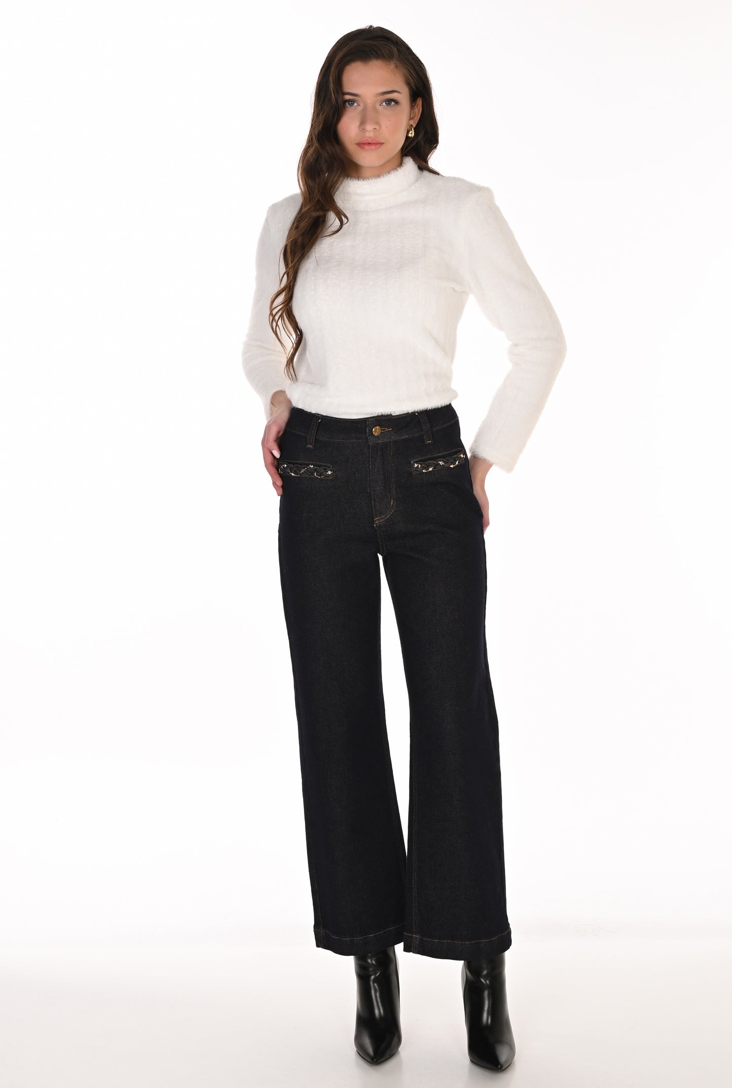 Frank Lyman Denim Pant 263768 Dark Blue