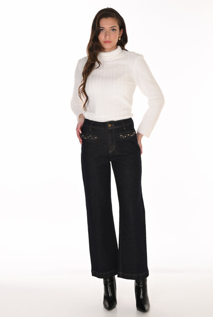 Frank Lyman Denim Pant 263768 Dark Blue