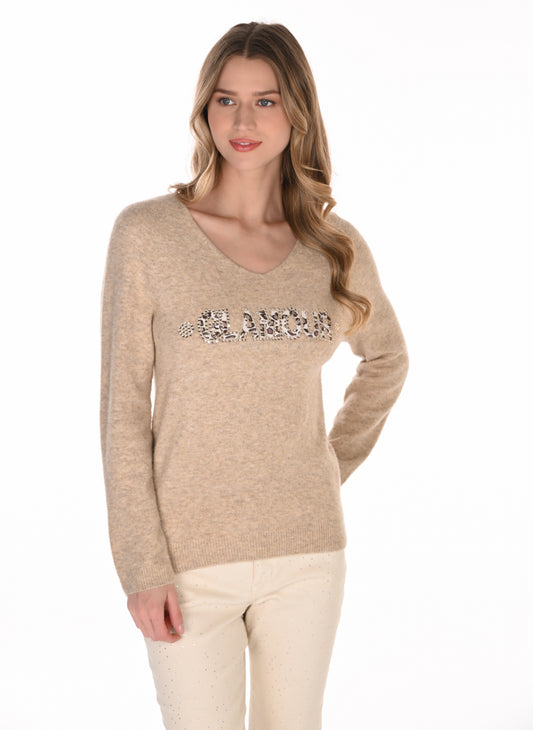 Frank Lyman Sweater 263778 Beige
