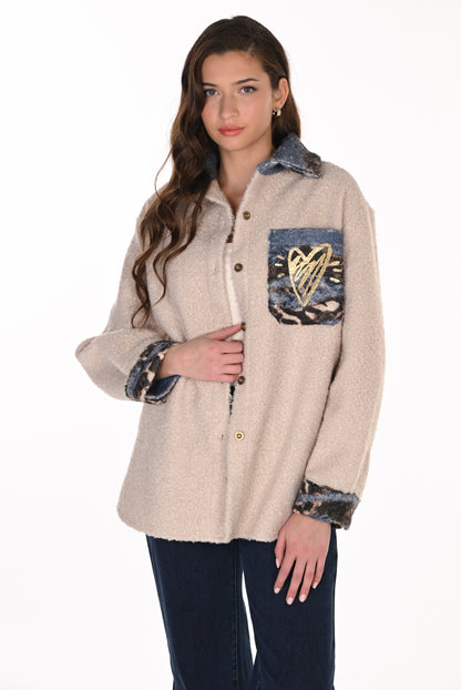 Frank Lyman Jacket 263788 Oat/Blue