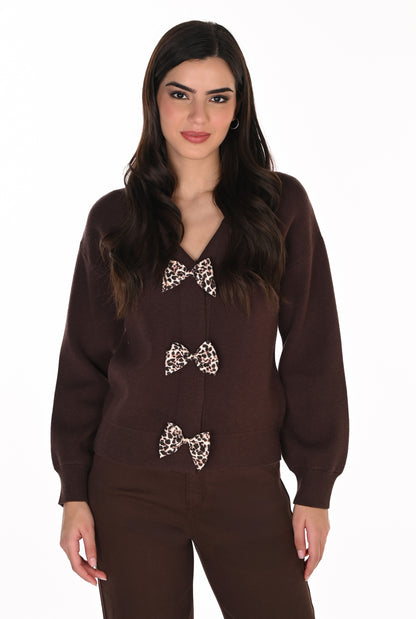 Frank Lyman Cardigan 263804 Mocha