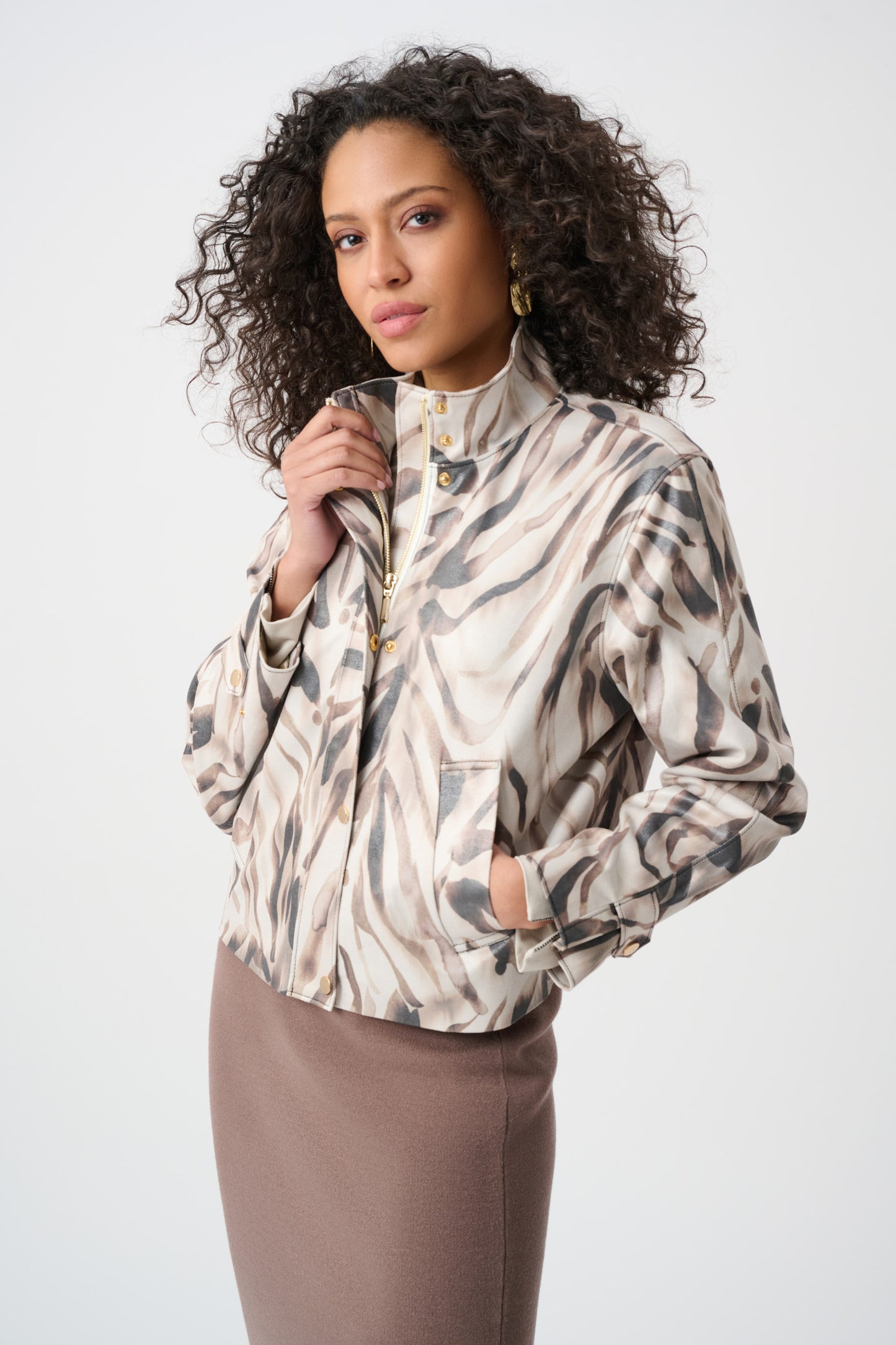 Joseph Ribkoff Jacket 263944 Beige/Multi