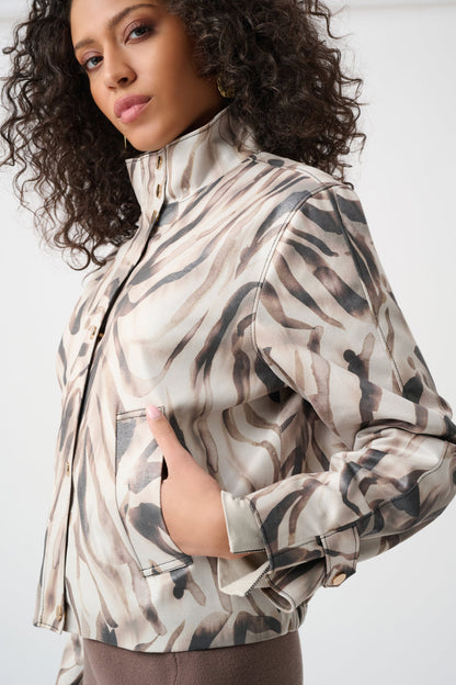 Joseph Ribkoff Jacket 263944 Beige/Multi