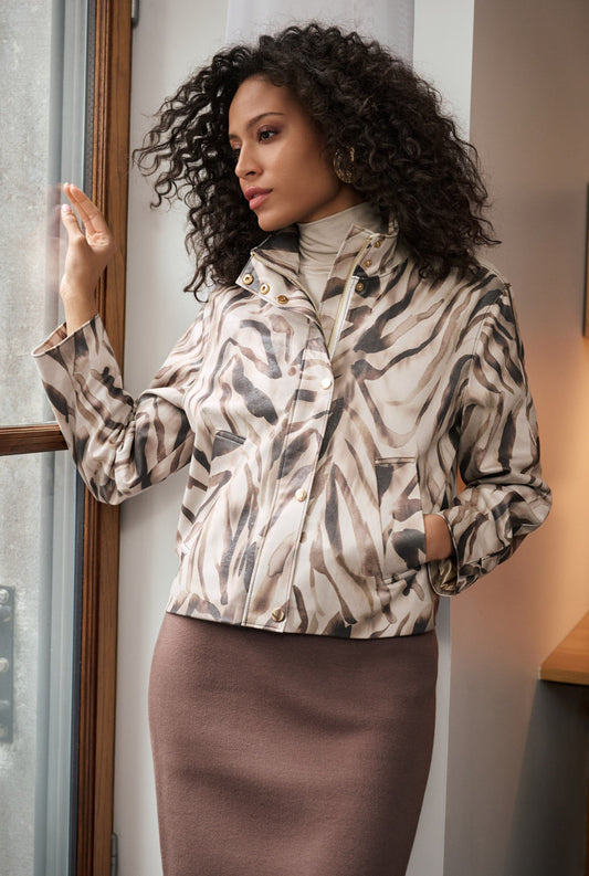 Joseph Ribkoff Jacket 263944 Beige/Multi
