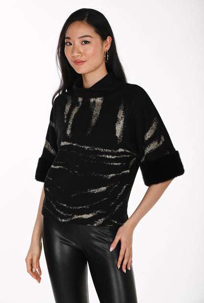 Frank Lyman Top 264112 Black/Gold