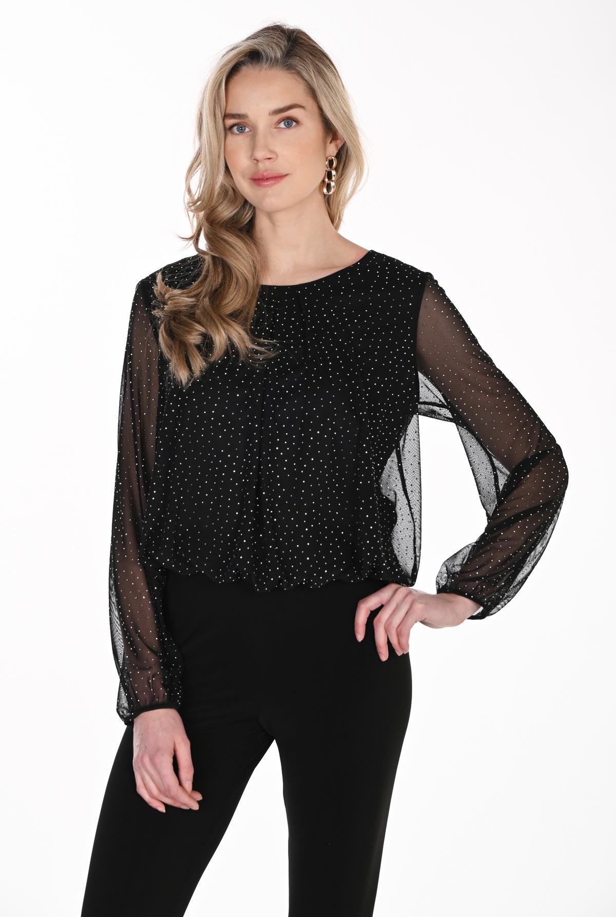 Frank Lyman Top 264278 Black/Silver