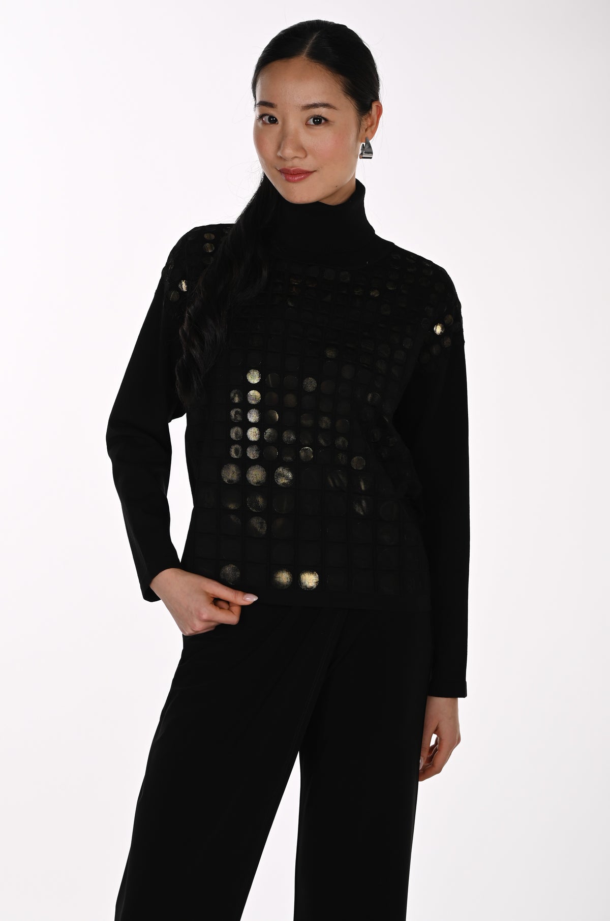 Frank Lyman Sweater 264800 Black/Gold