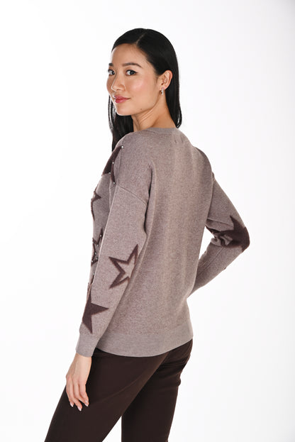 Frank Lyman Sweater 264812 Taupe/Mocha