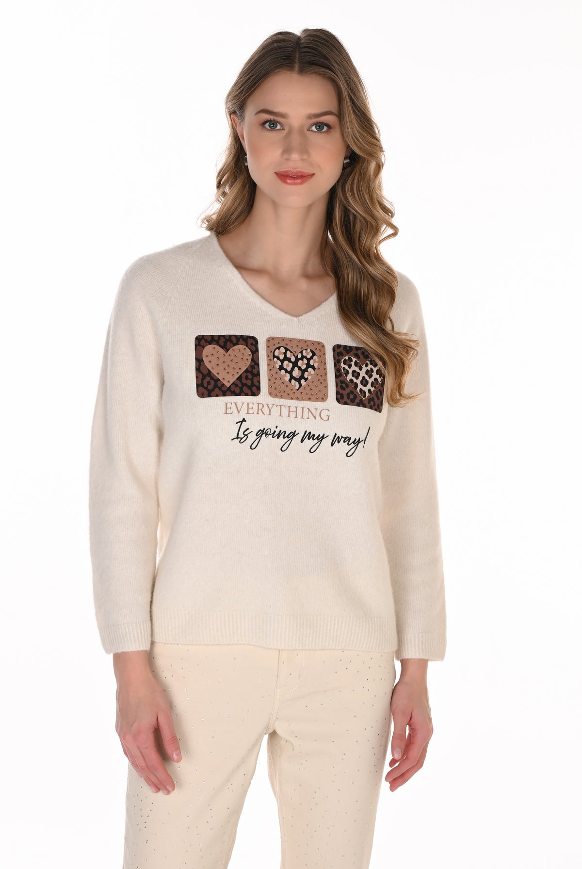 Frank Lyman Sweater 264813 Winter White