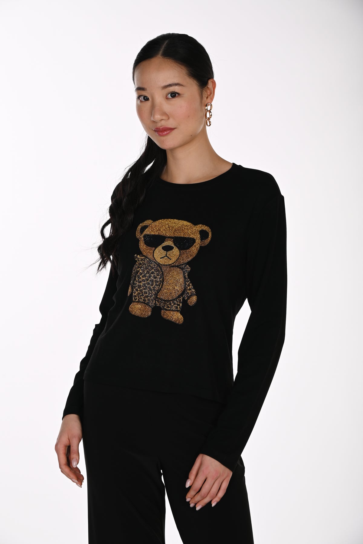 Frank Lyman Top 264816 Black/Brown