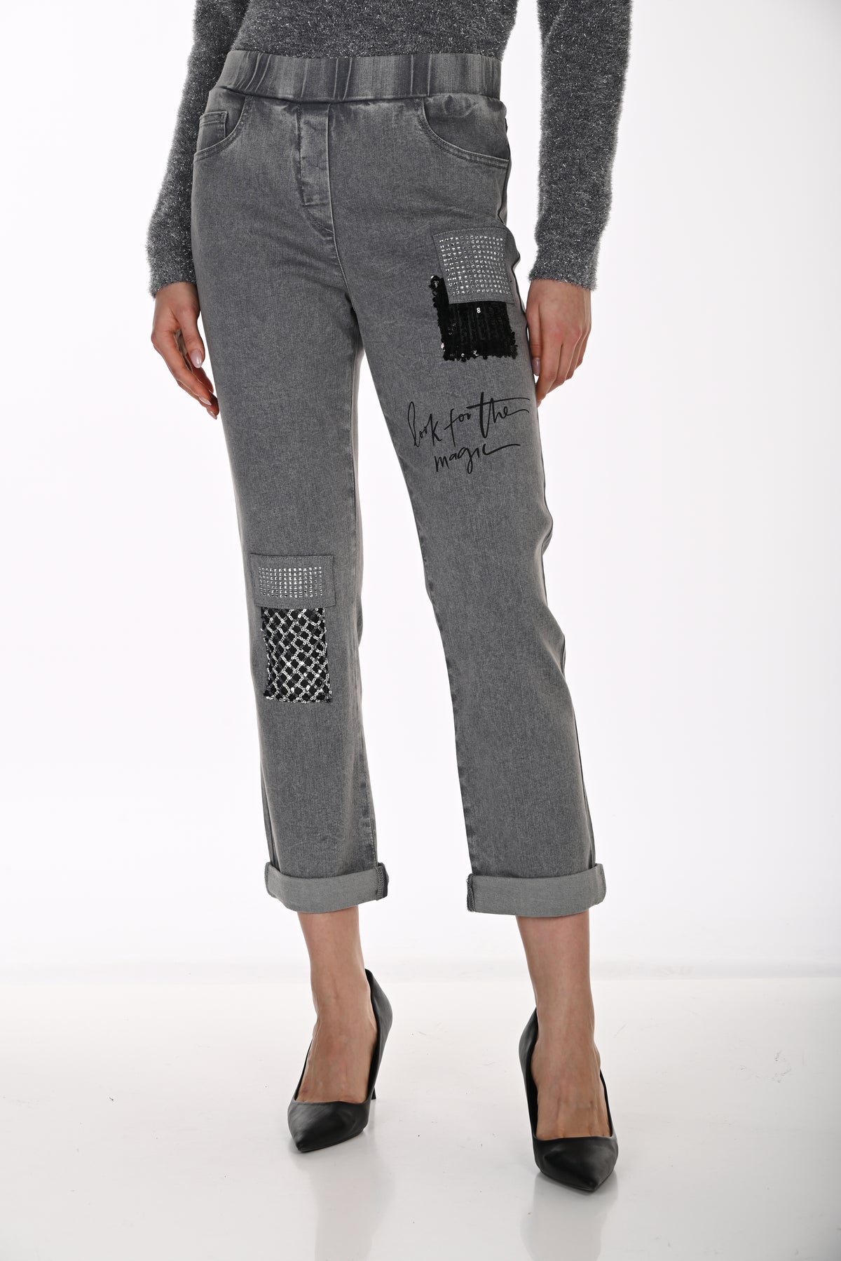 Frank Lyman Denim Pant 264819 Grey