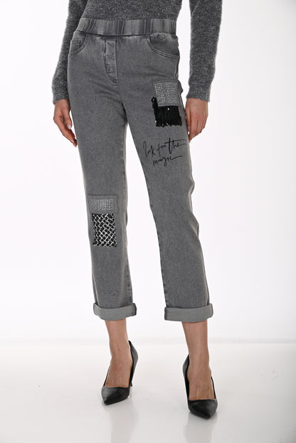 Frank Lyman Denim Pant 264819 Grey