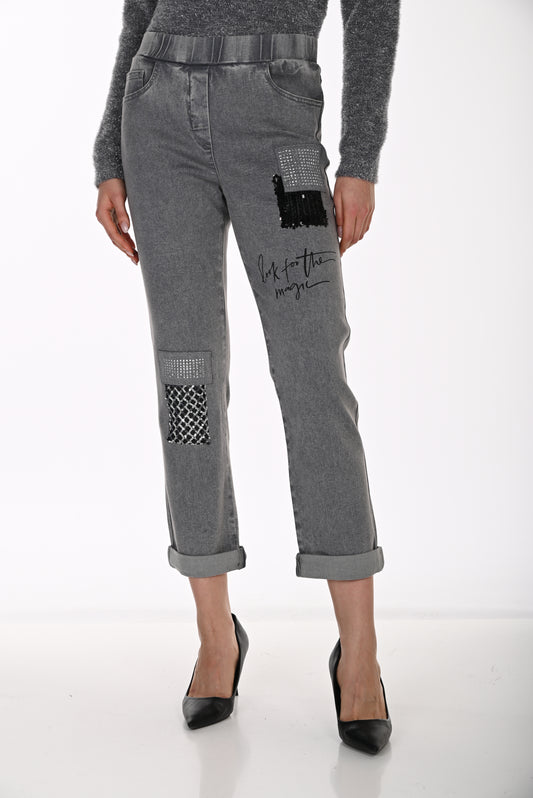 Frank Lyman Denim Pant 264819 Grey