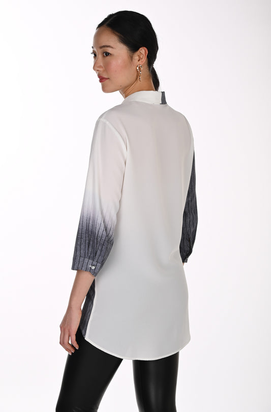 Frank Lyman Blouse 264825 Grey/Off-White