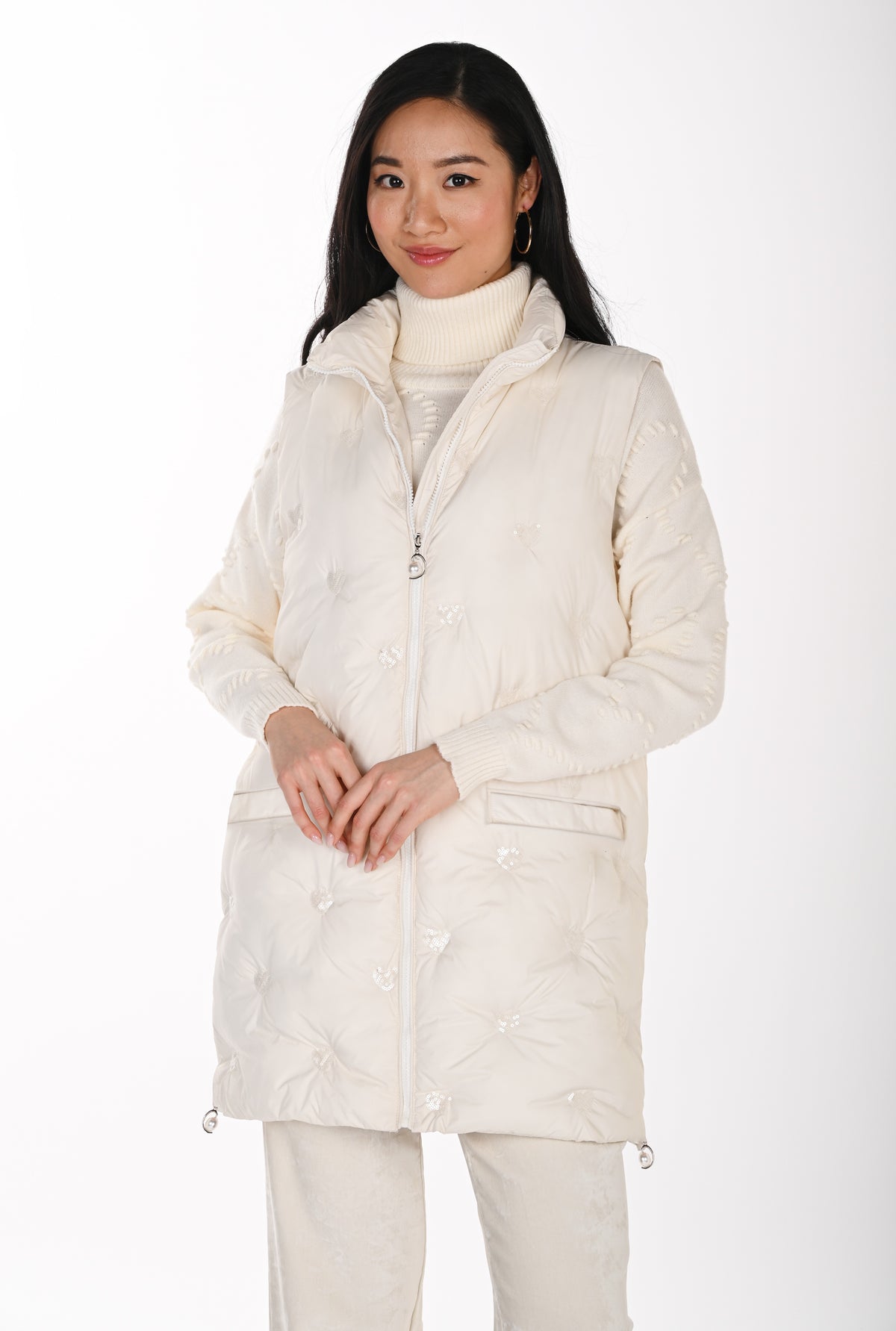 Frank Lyamn Vest 264838 Cream