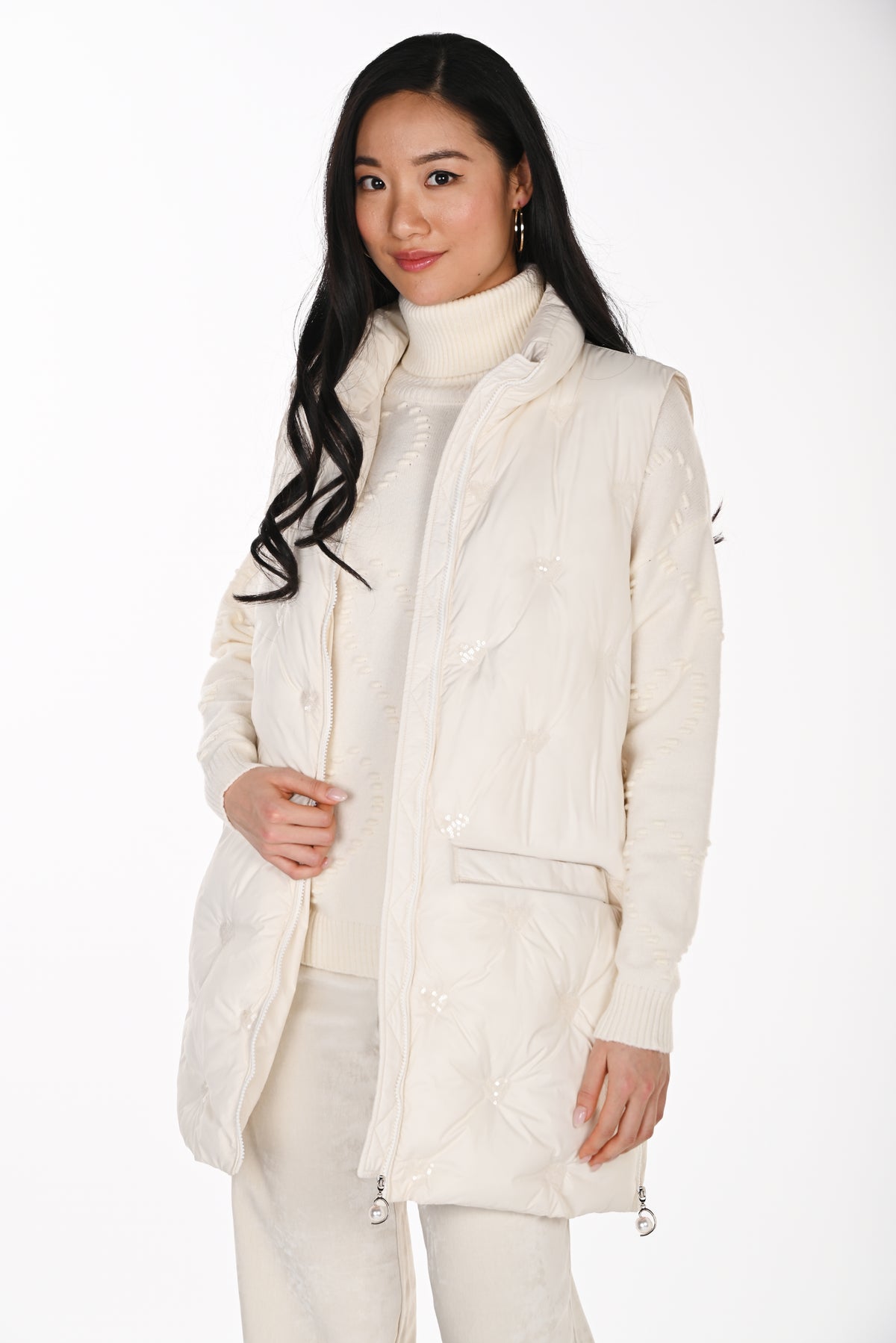 Frank Lyamn Vest 264838 Cream