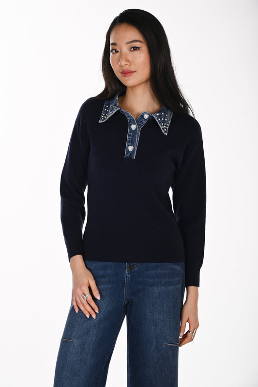 Frank Lyman Sweater 264851 Navy
