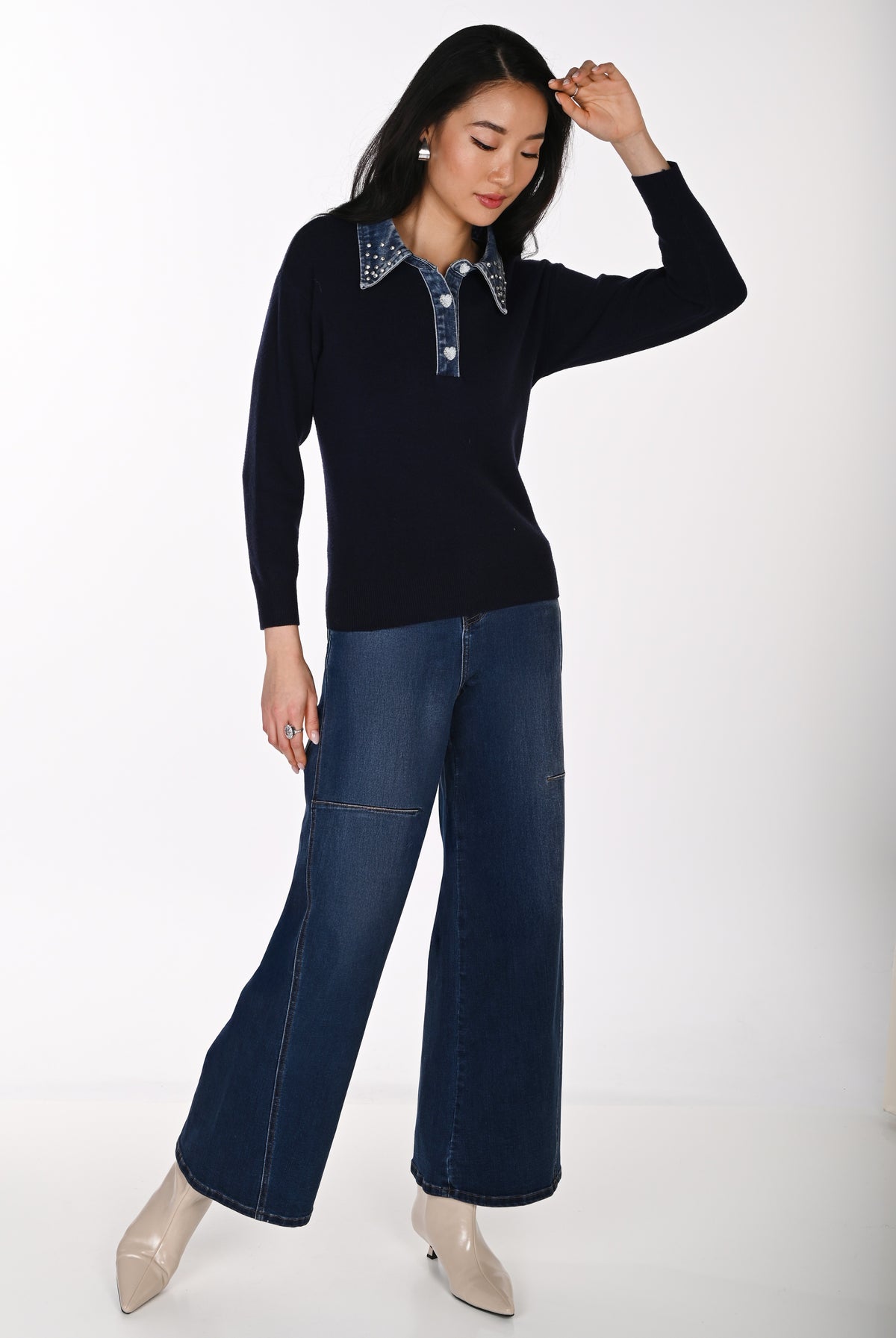 Frank Lyman Sweater 264851 Navy