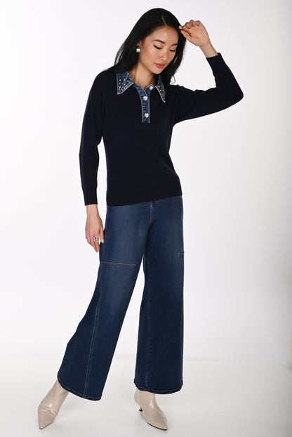 Frank Lyman Sweater 264851 Navy