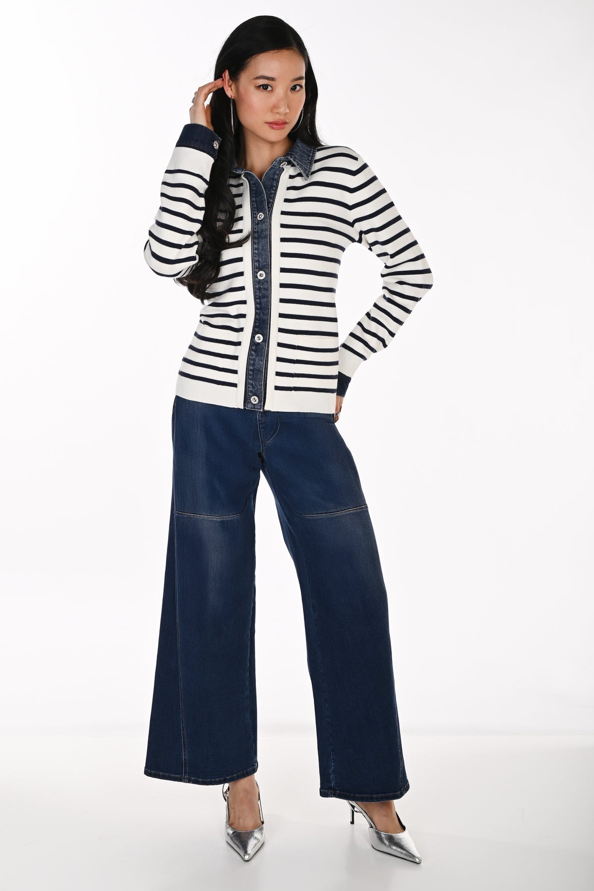 Frank Lyman Jacket 264855 Off-White/Navy