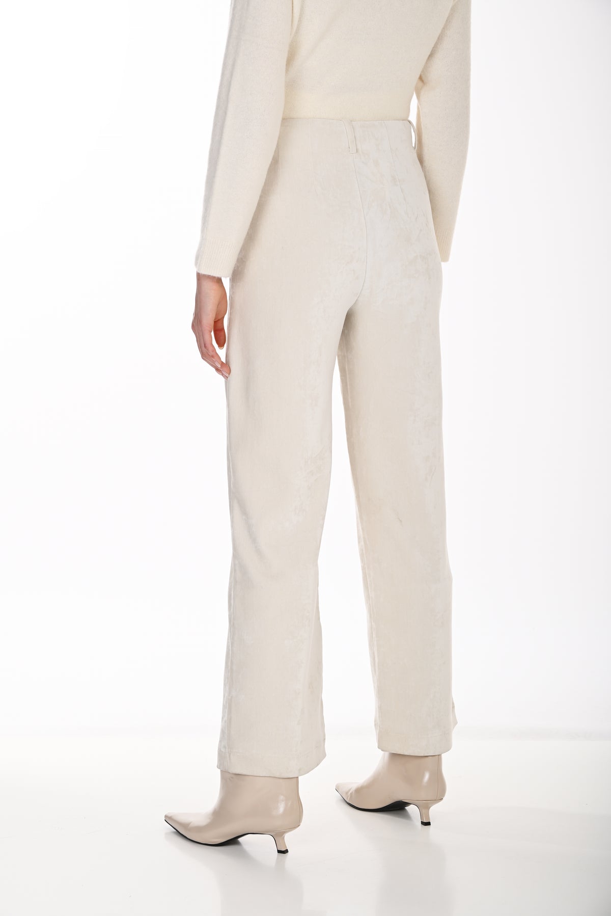 Frank Lyman Women's High-Waist Wide-Leg Pant 264866 – Off-White