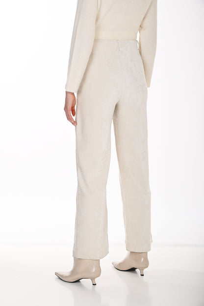 Frank Lyman Women's High-Waist Wide-Leg Pant 264866 – Off-White