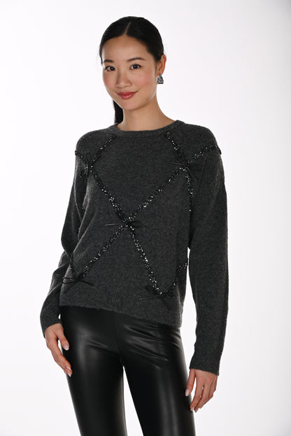 Frank Lyman Sweater 264871 Grey/Black