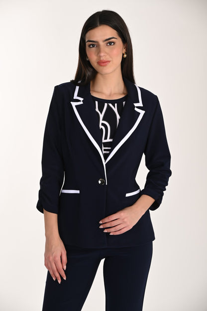 Frank Lyman Jacke 266009 Mitternachtsblau/Weiß