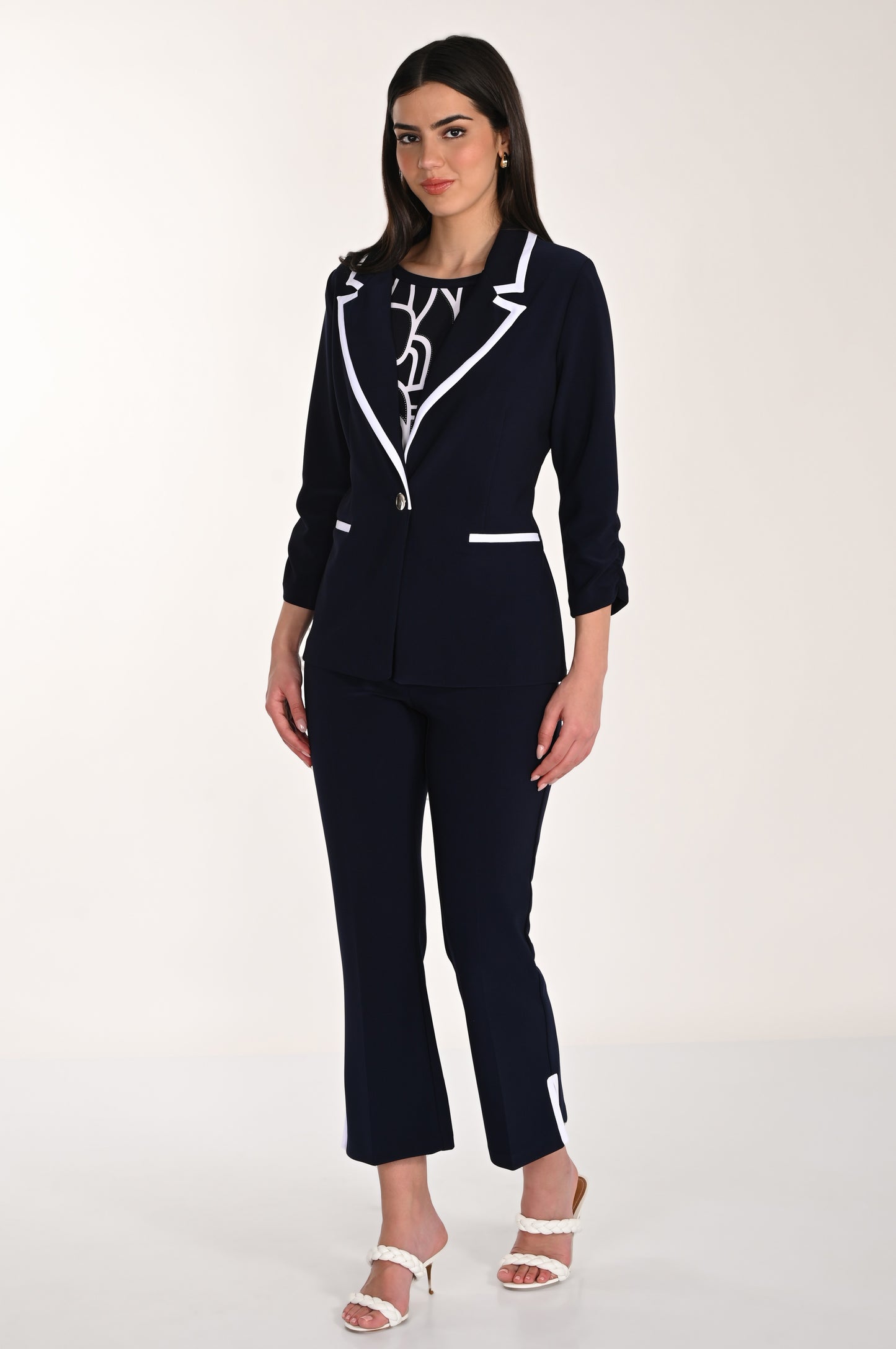 Frank Lyman Pant 266011 Midnight/White