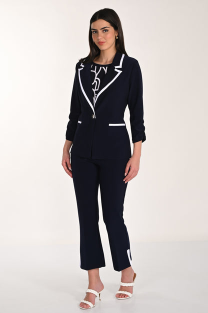 Frank Lyman Pant 266011 Midnight/White