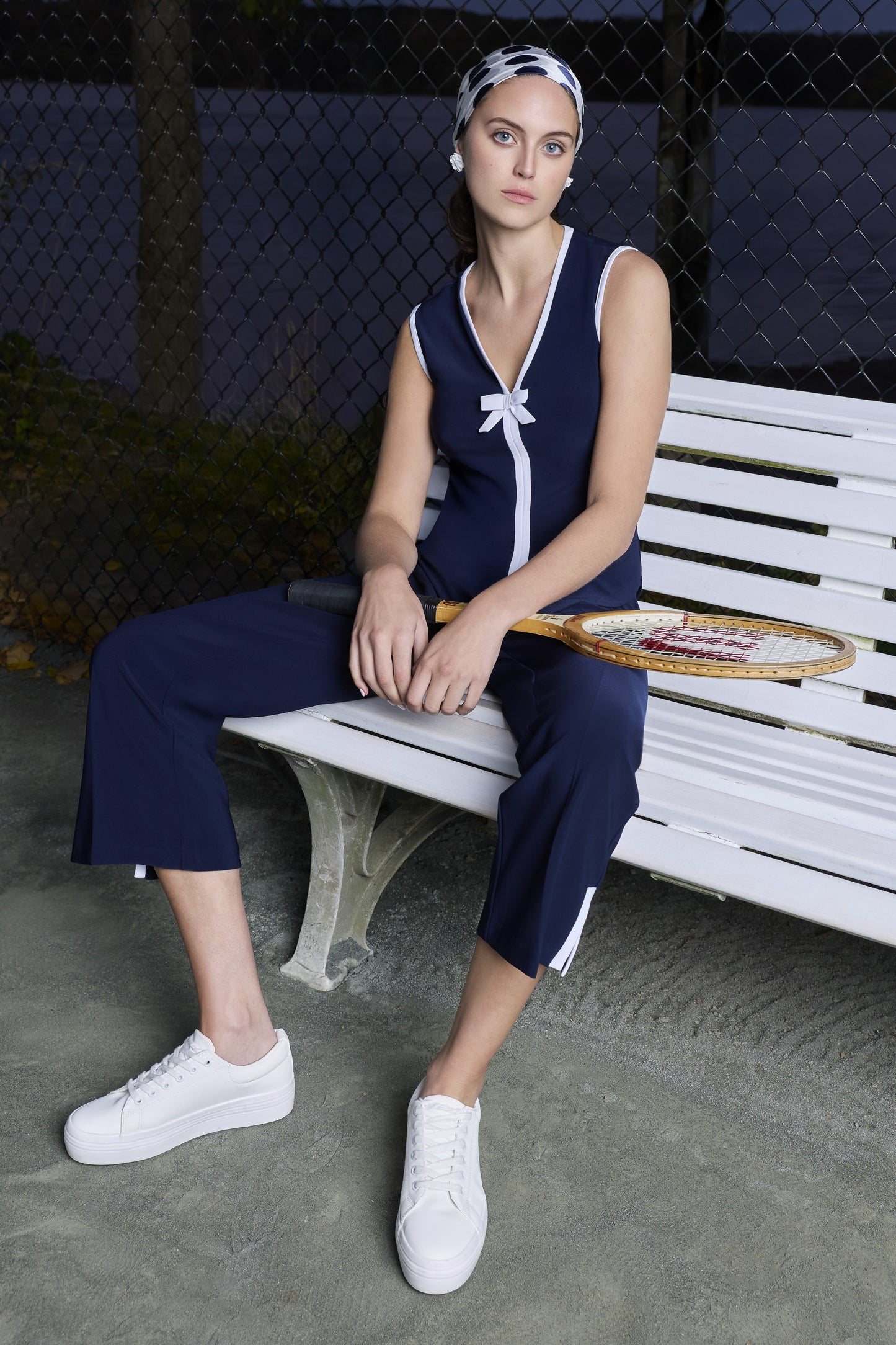 Frank Lyman Pant 266011 Midnight/White