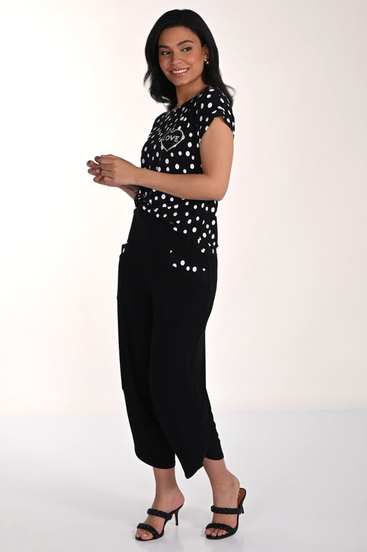 Frank Lyman Pant 266101 Black/White