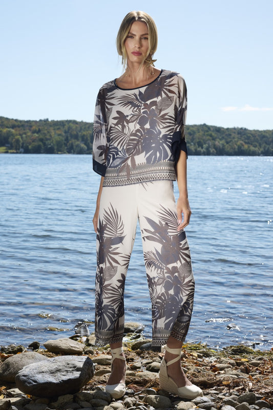 Frank Lyman Pant 266108 Porcelain/Midnight