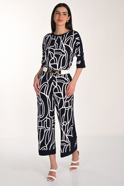 Frank Lyman Pant 266115 Midnight/White