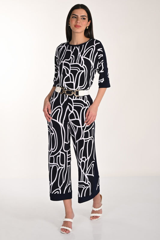 Frank Lyman Pant 266115 Midnight/White