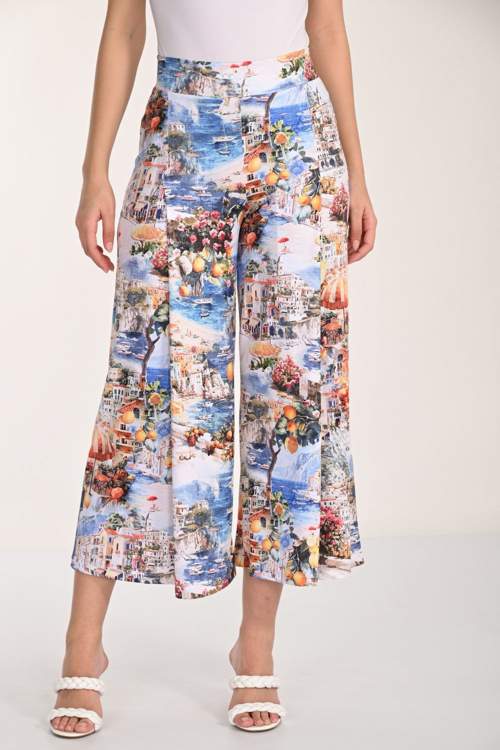 Frank Lyman Pant 266127 Blue/Yellow