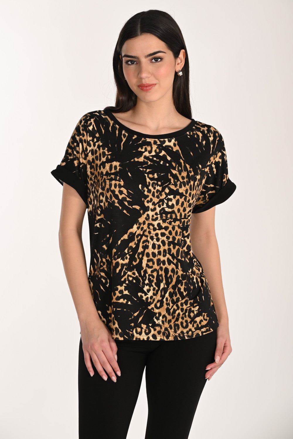 Frank Lyman Top 266150 Black/Tan