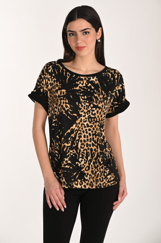 Frank Lyman Top 266150 Black/Tan